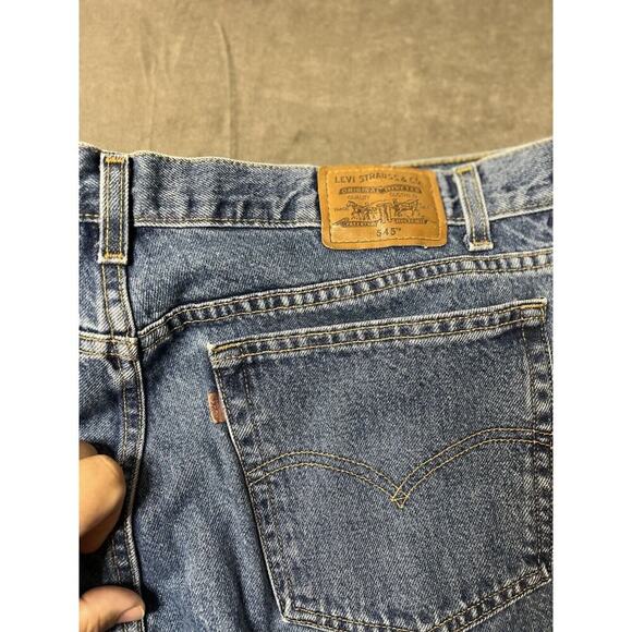 Vintage Levi Jeans Mens 40x38 Orange Tab 545 Loose‎ Fit Straight Leg Cotton 90s - Picture 4 of 9